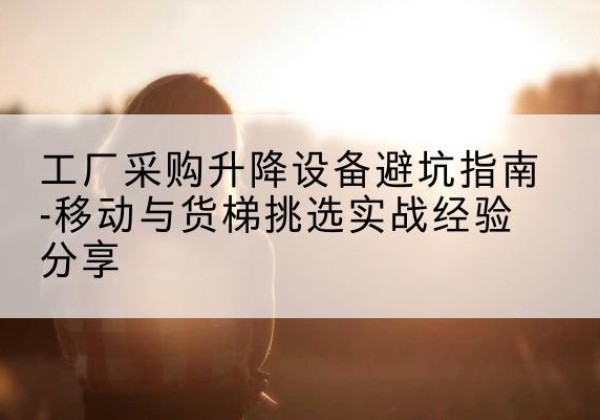 吴起移动式升降机怎么选-工厂采购升降设备避坑指南-移动与货梯挑选实战经验分享